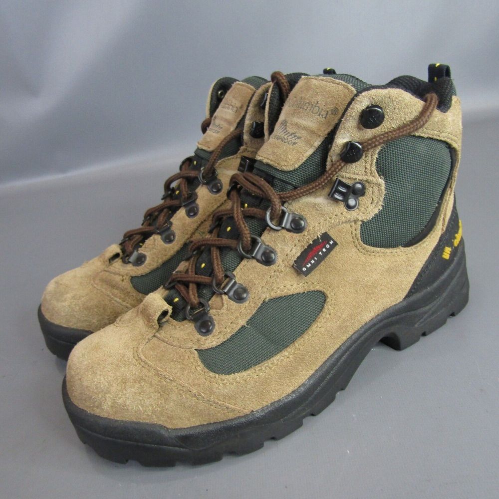 Columbia Copper River Omni-Tech Hiking Boots Women's Size 8 Leather Waterproof